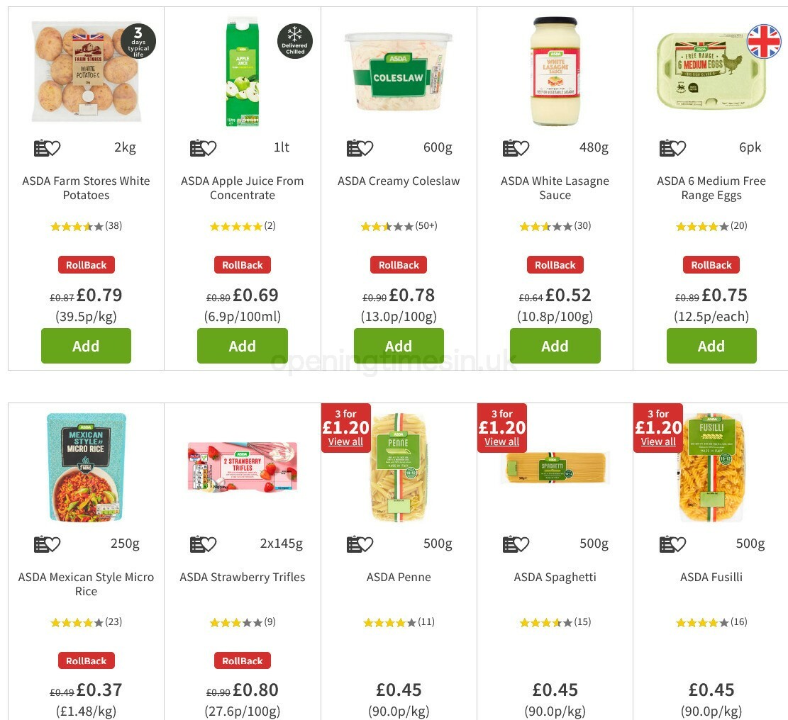ASDA Offers from 6 November