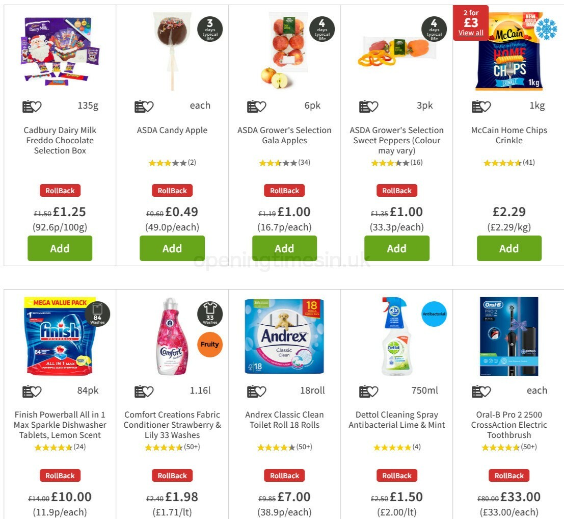 ASDA Offers from 6 November