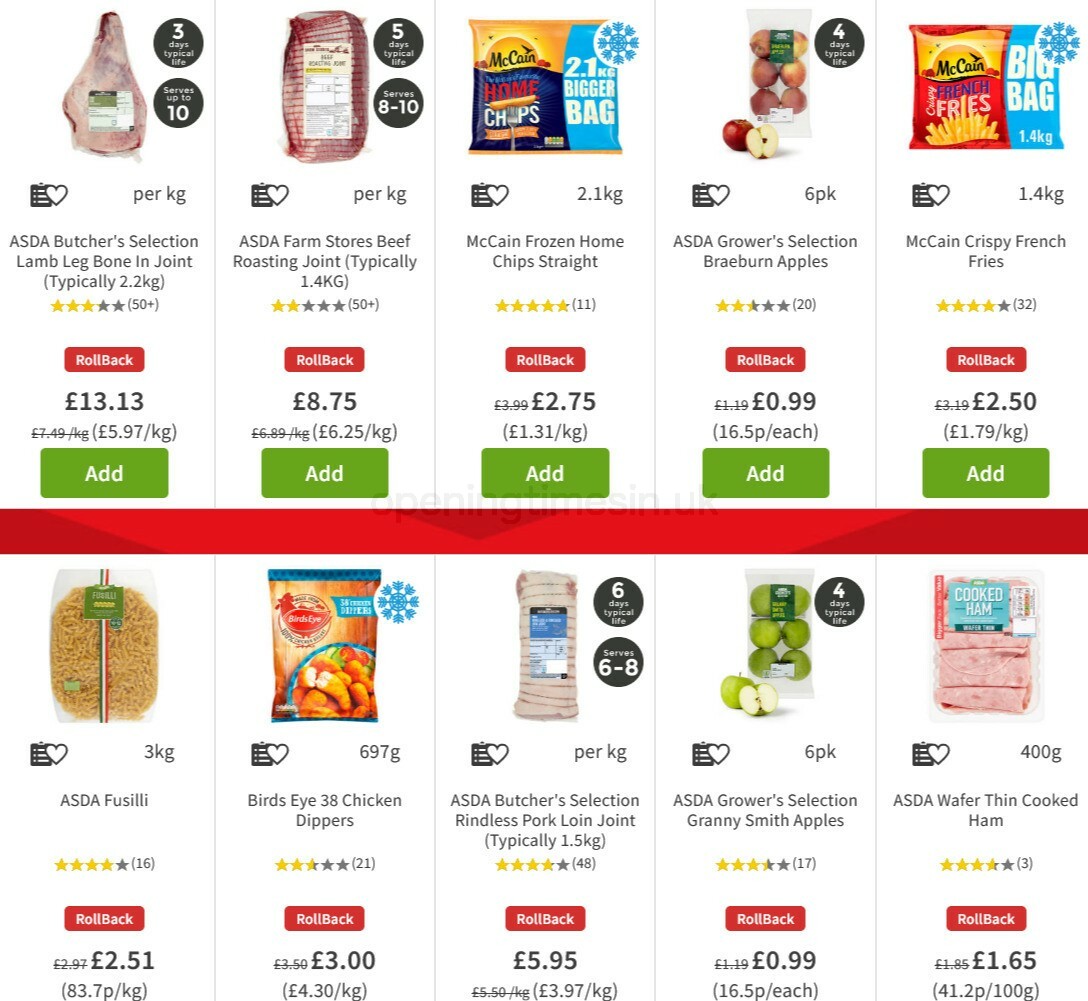 ASDA Offers from 6 November