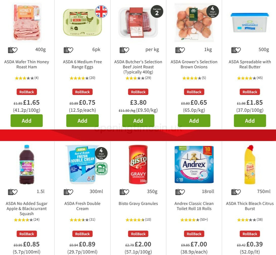 ASDA Offers from 6 November