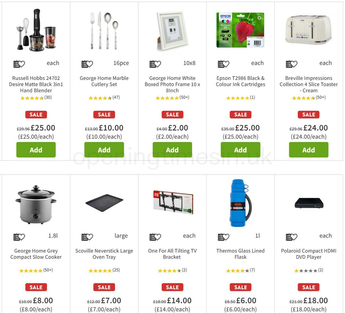 ASDA Offers from 29 December