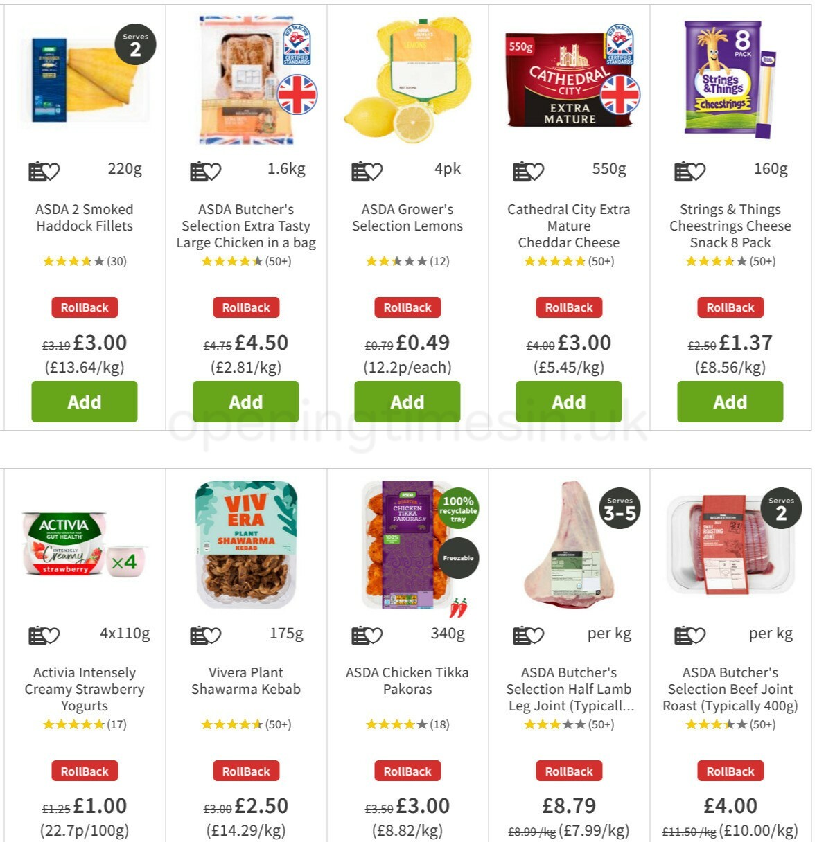 ASDA Offers from 22 January