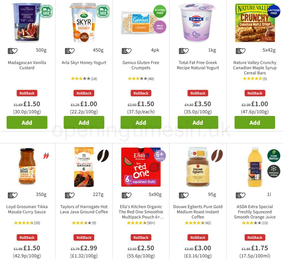 ASDA Offers from 4 March