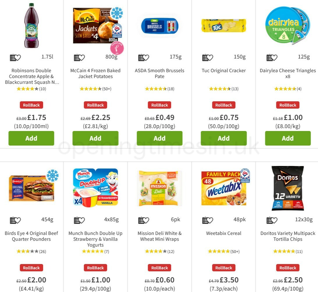 ASDA Offers from 4 March