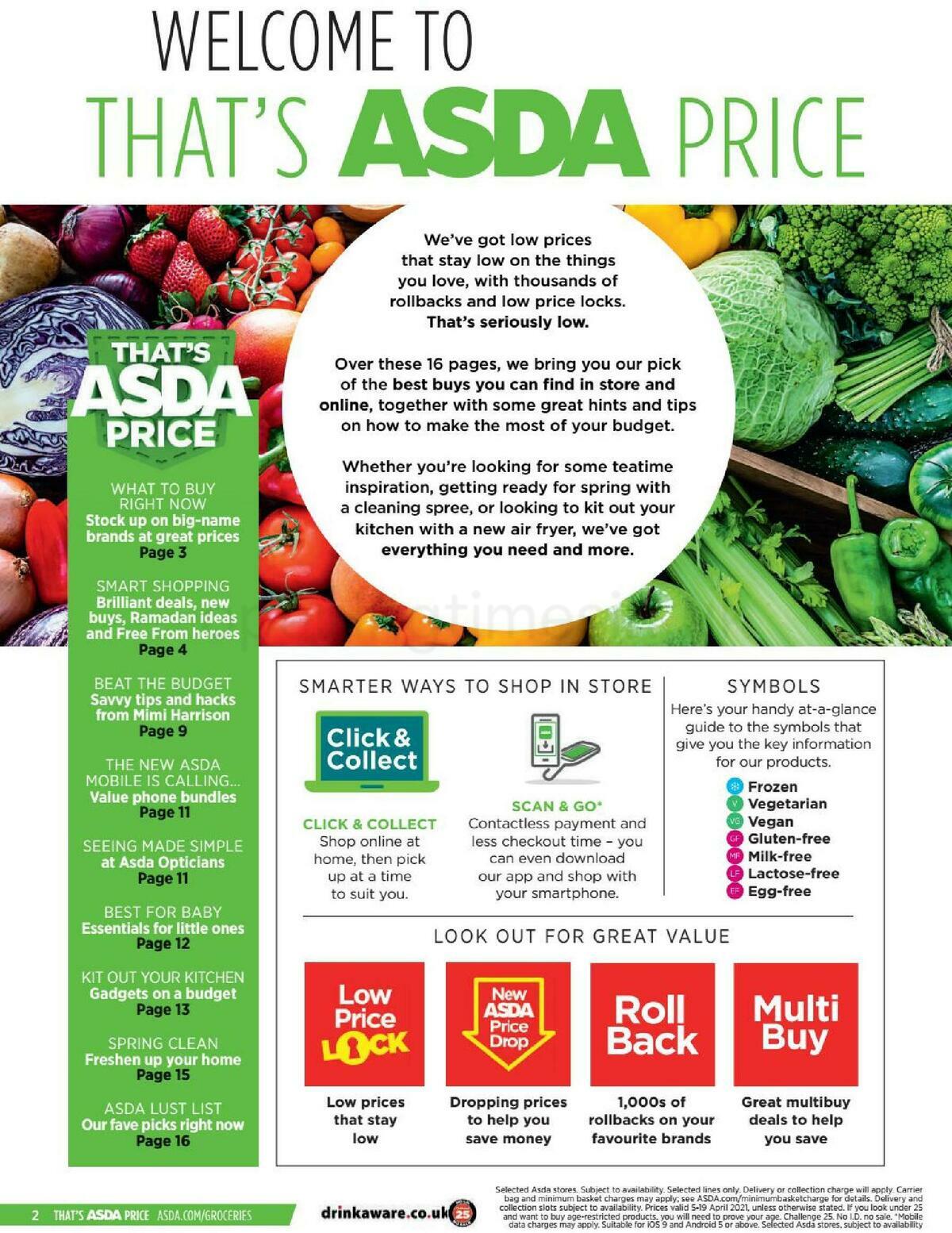 ASDA That's Asda Price April Offers from 1 April