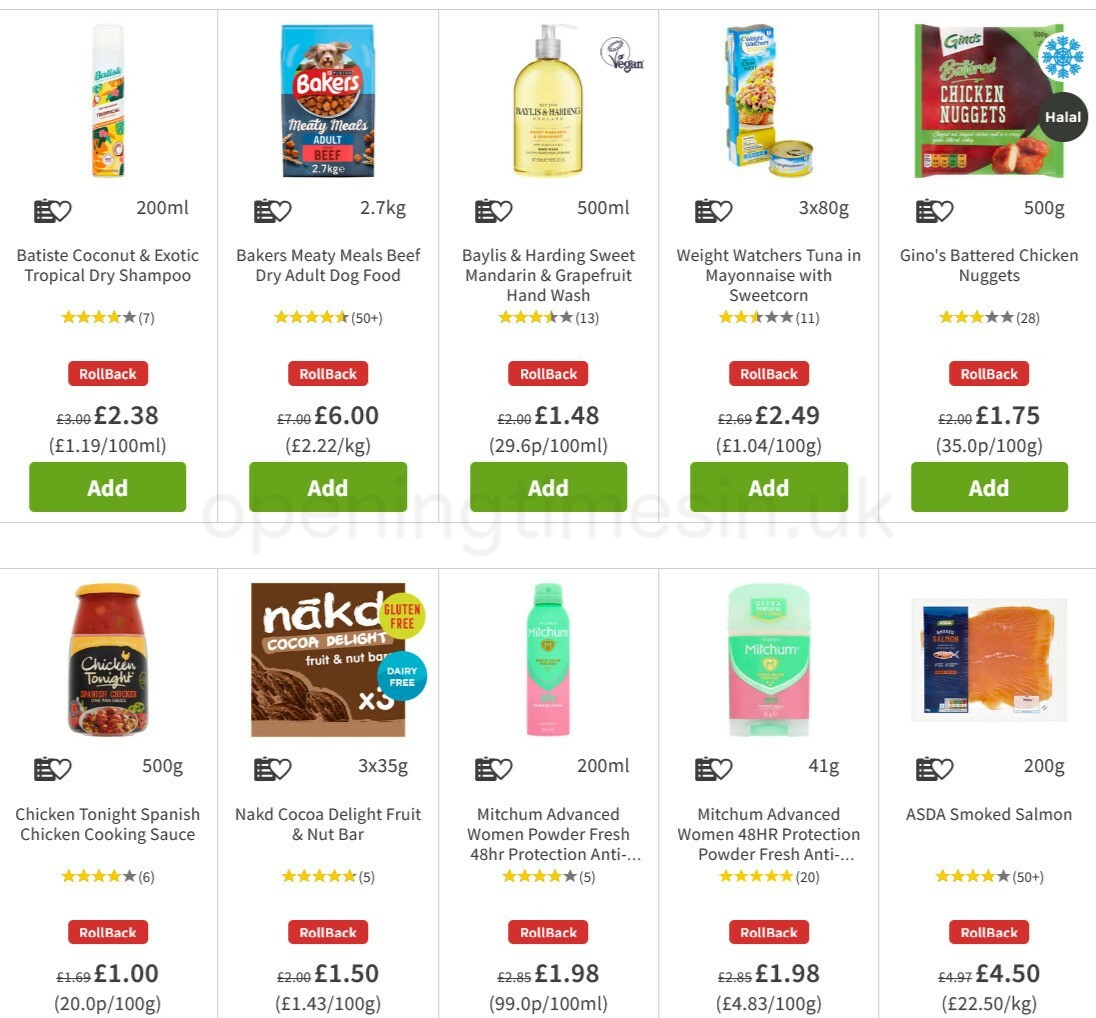ASDA Offers from 30 April