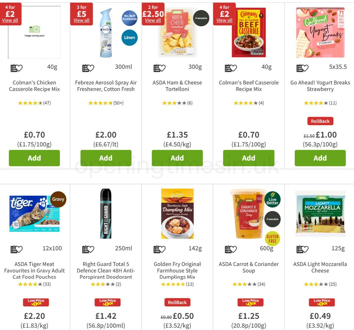 ASDA Offers from 27 May