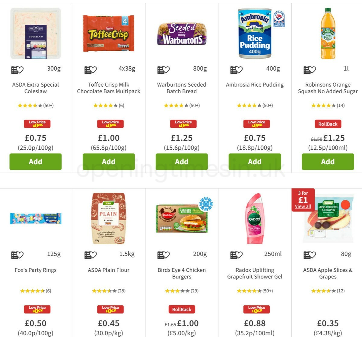 ASDA Offers from 27 May