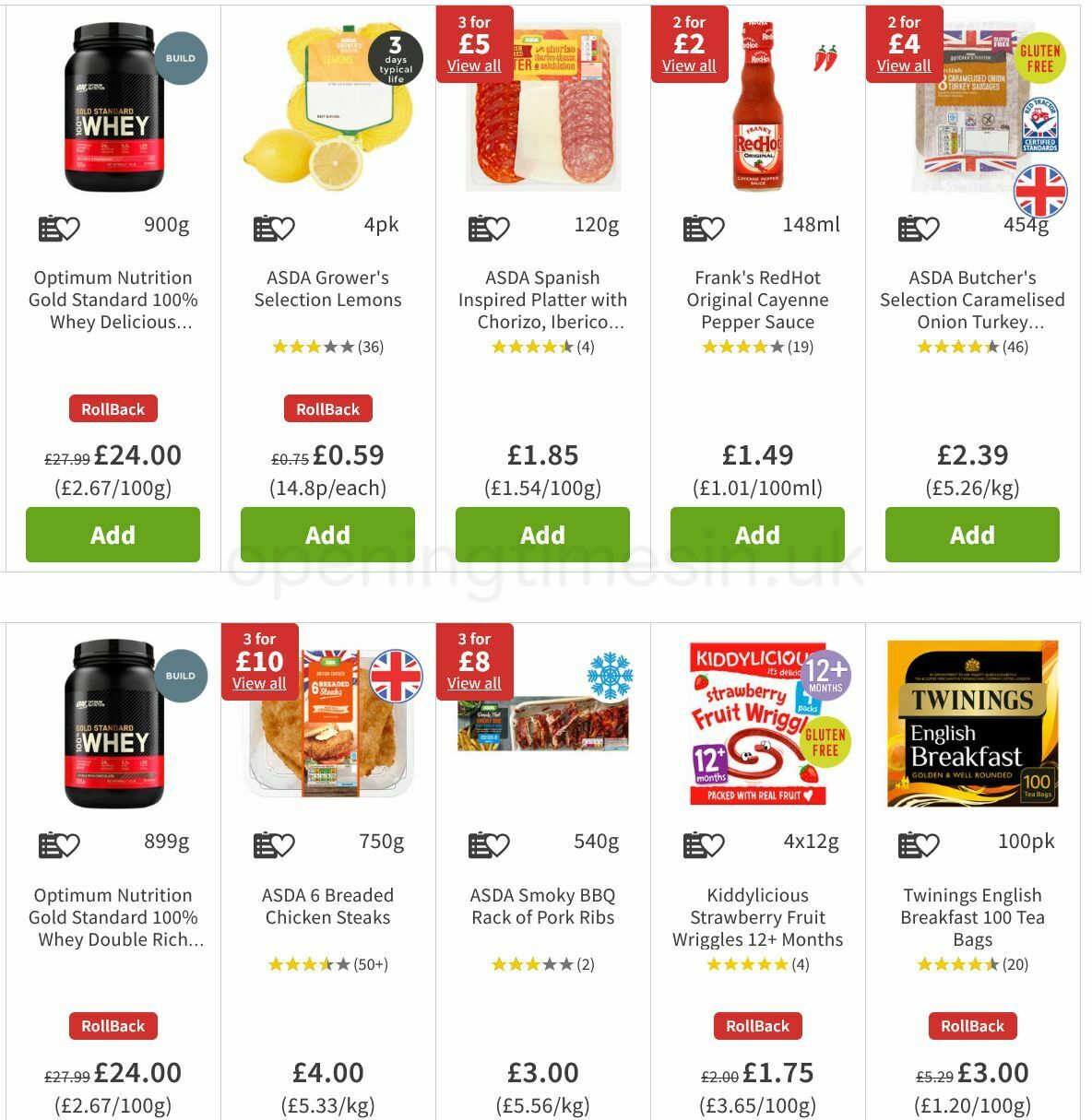 ASDA Offers from 9 July
