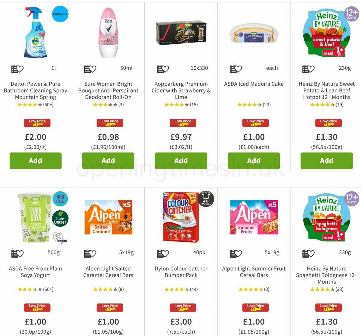 ASDA Offers from 6 August