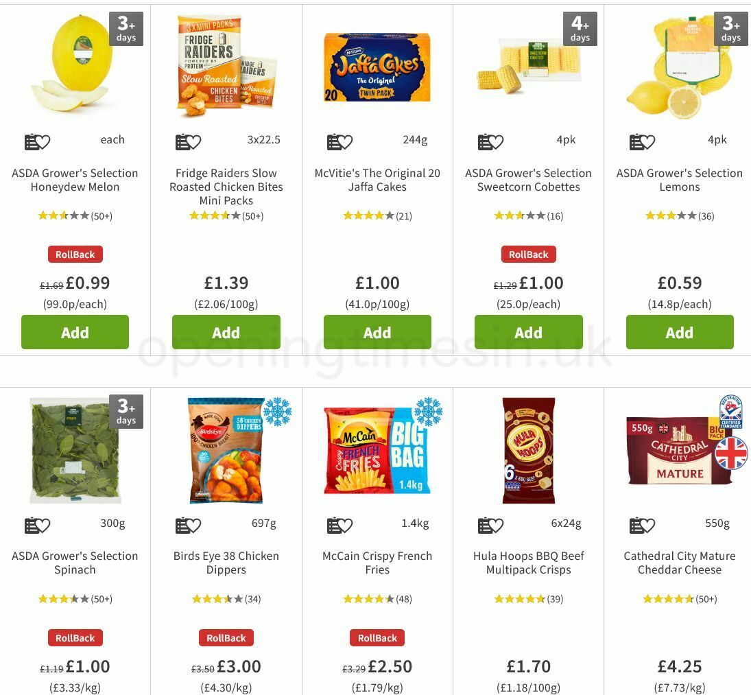 ASDA Offers from 13 August