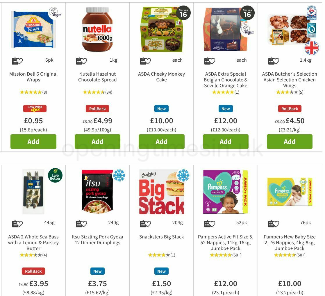 ASDA Offers from 13 August