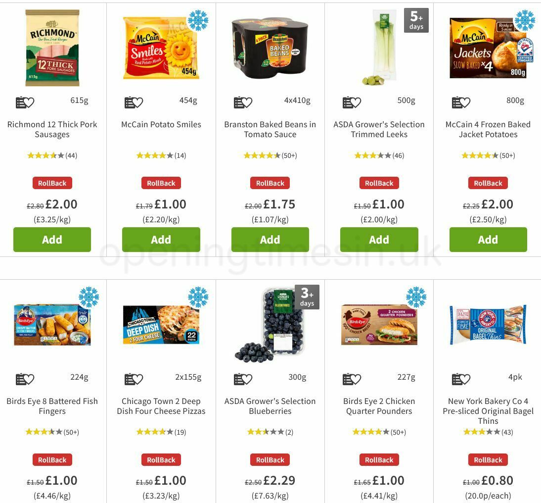 ASDA Offers from 13 August