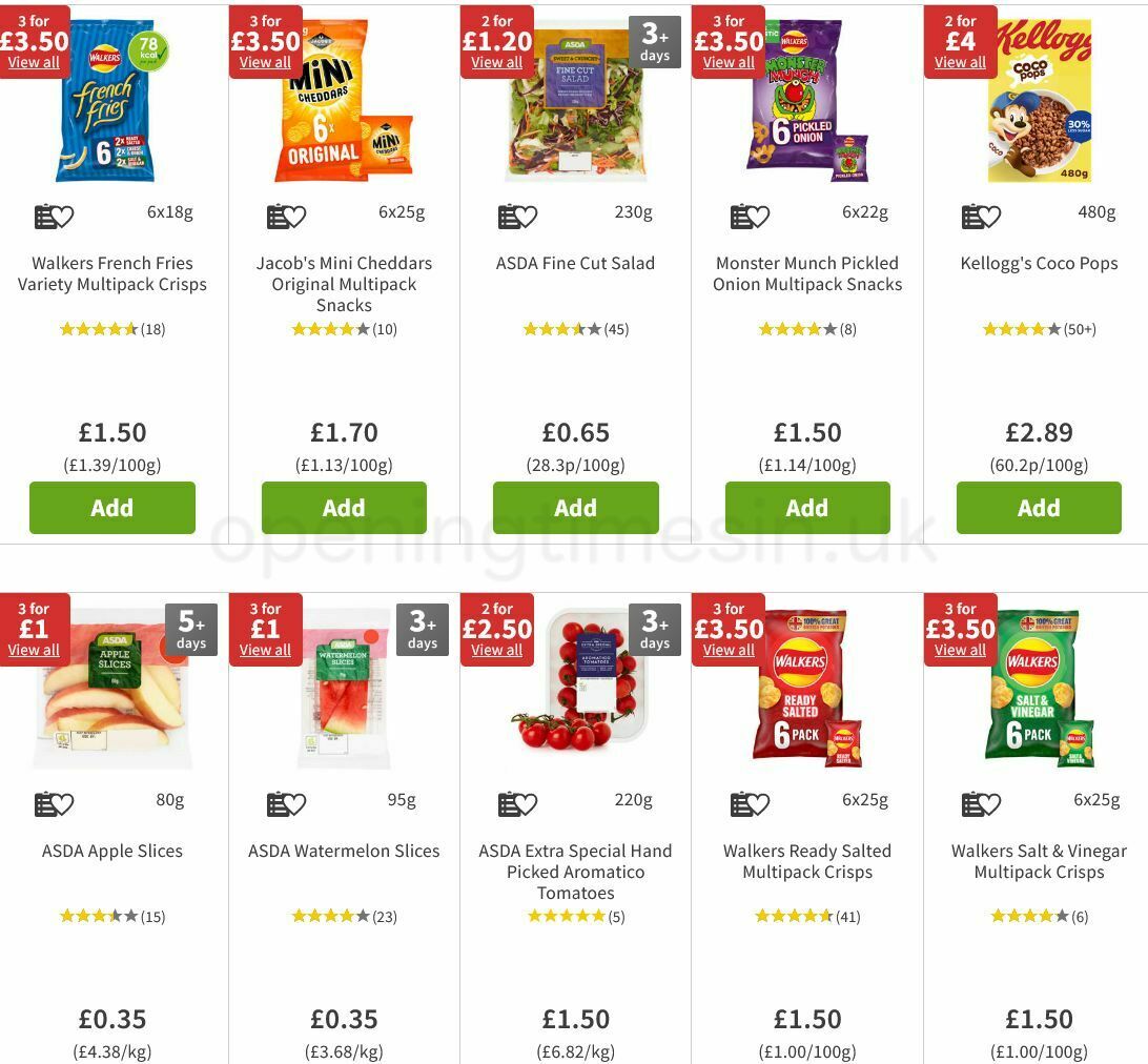 ASDA Offers from 13 August