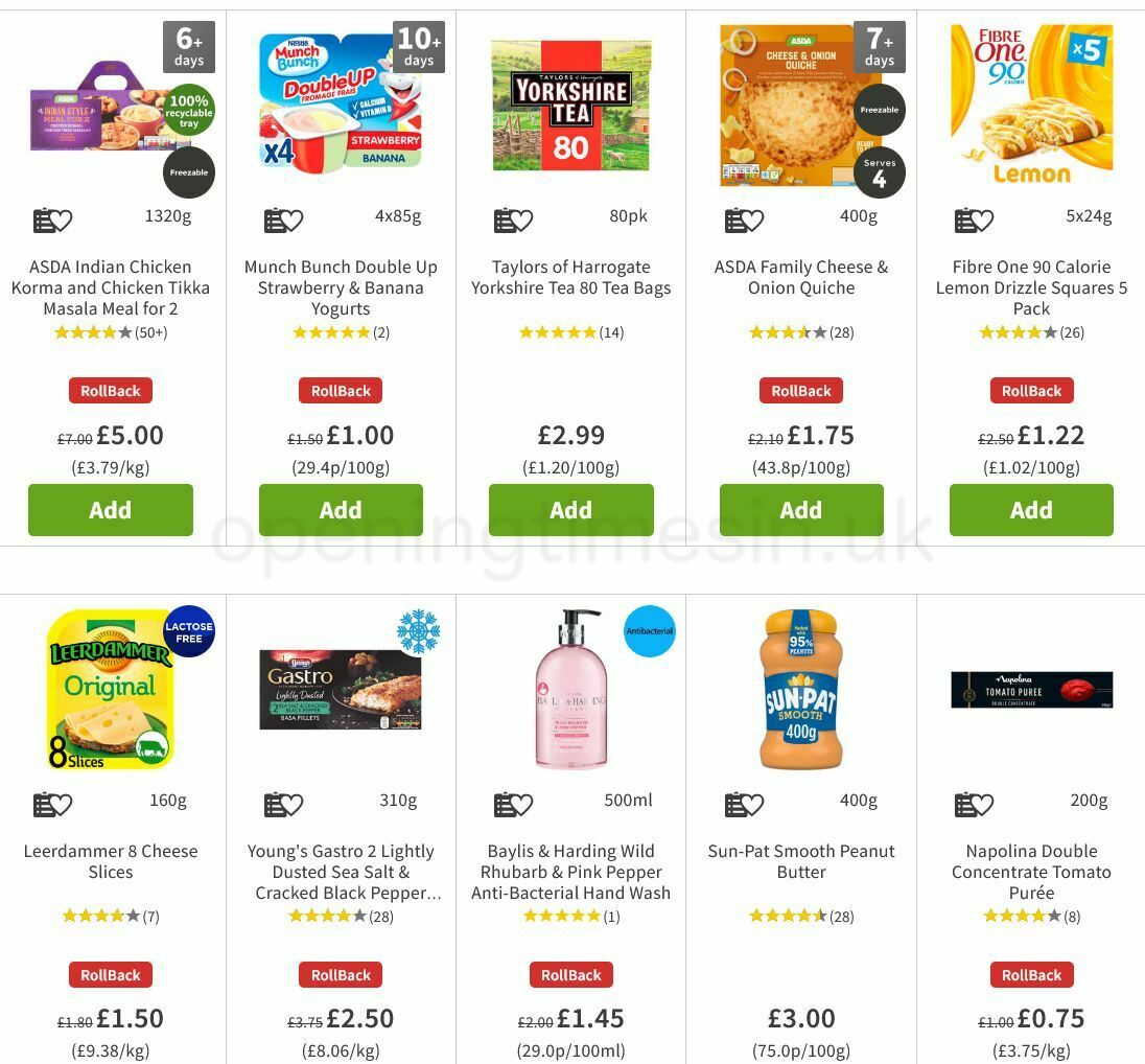 ASDA Offers from 27 August