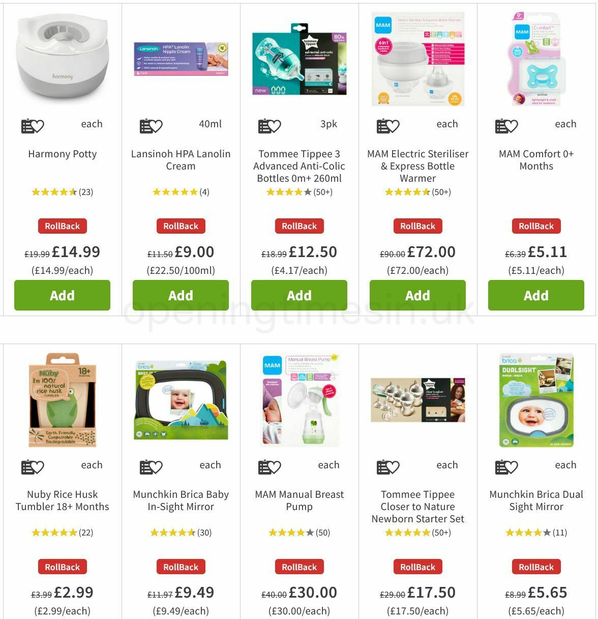 ASDA Baby Event Offers from 23 September