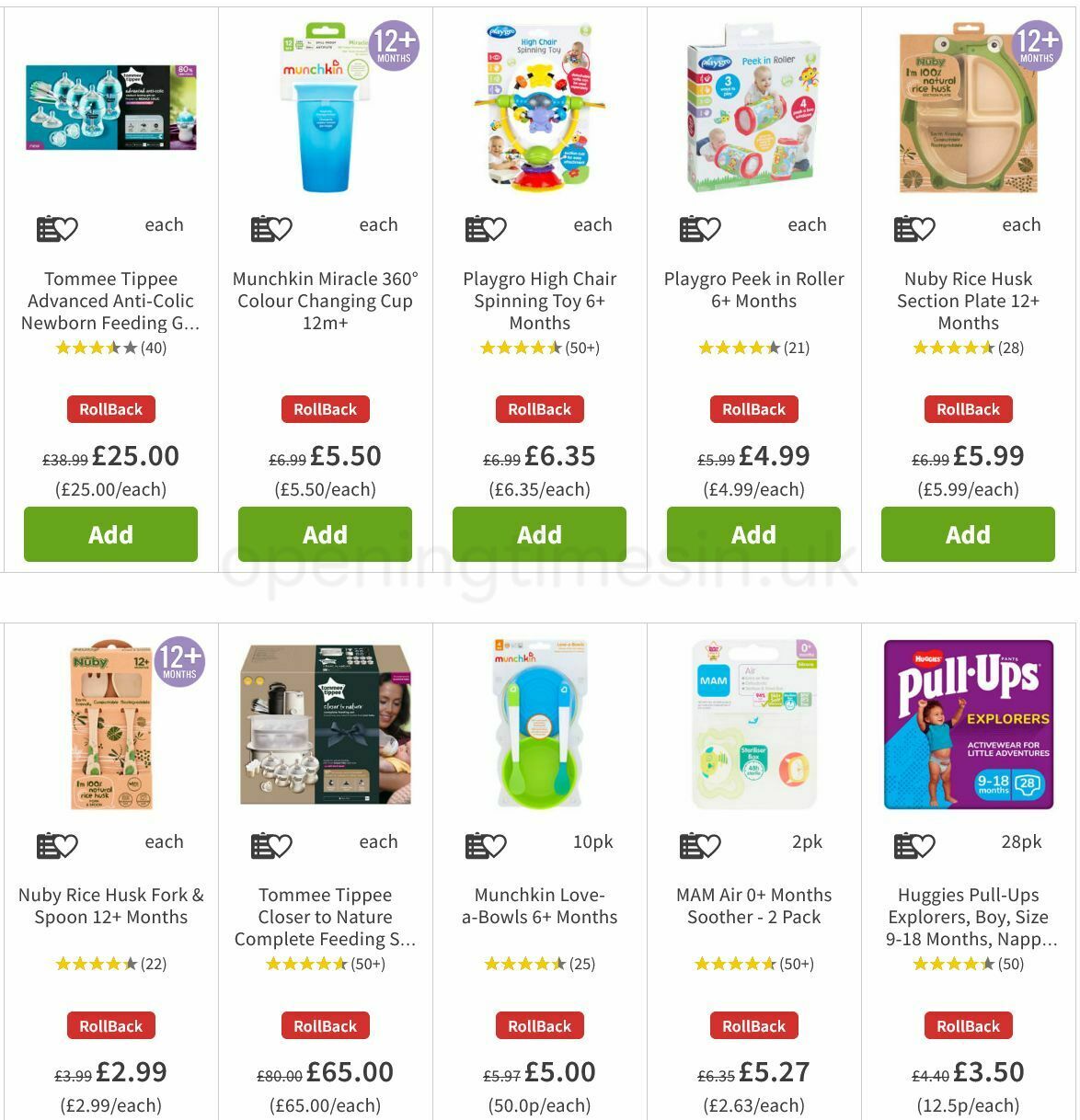 ASDA Baby Event Offers from 23 September