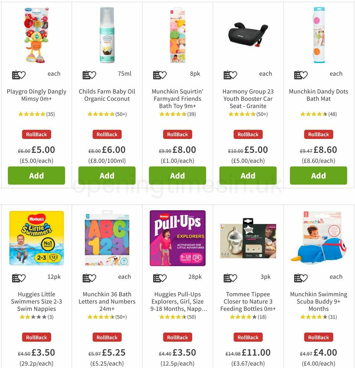 ASDA Baby Event Offers from 23 September