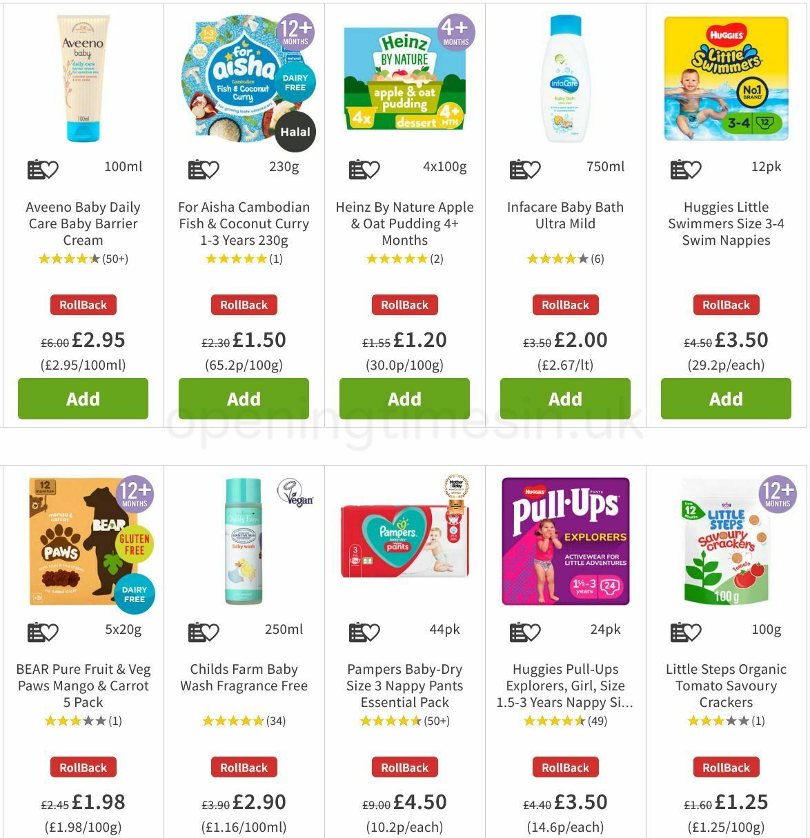 ASDA Baby Event Offers from 23 September