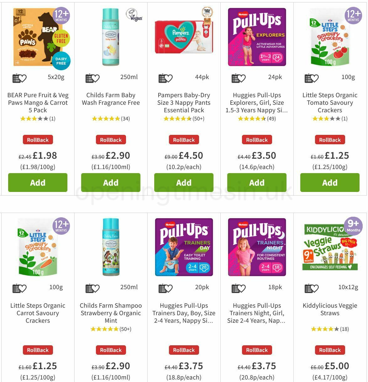 ASDA Baby Event Offers from 23 September