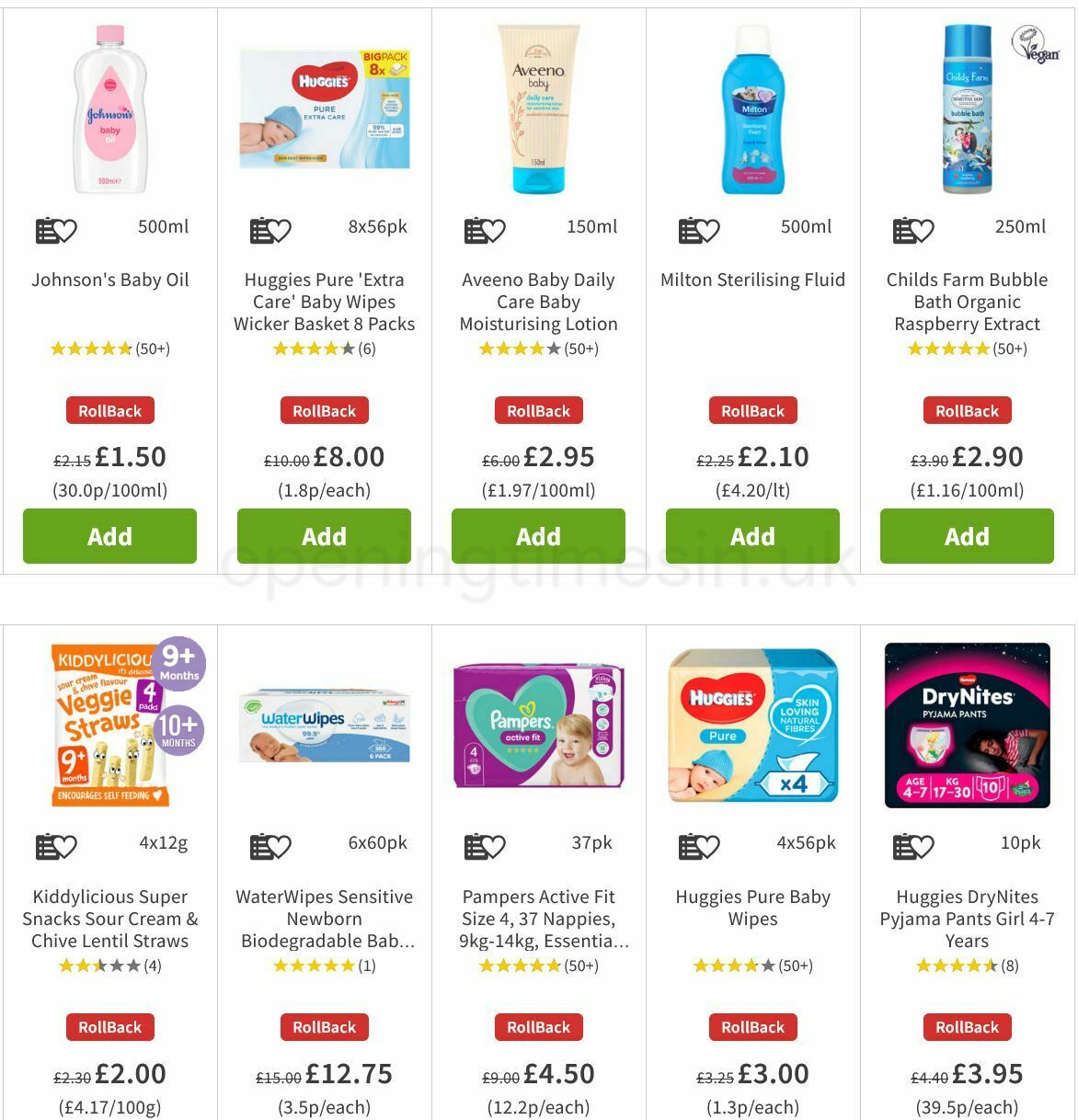 ASDA Baby Event Offers from 23 September