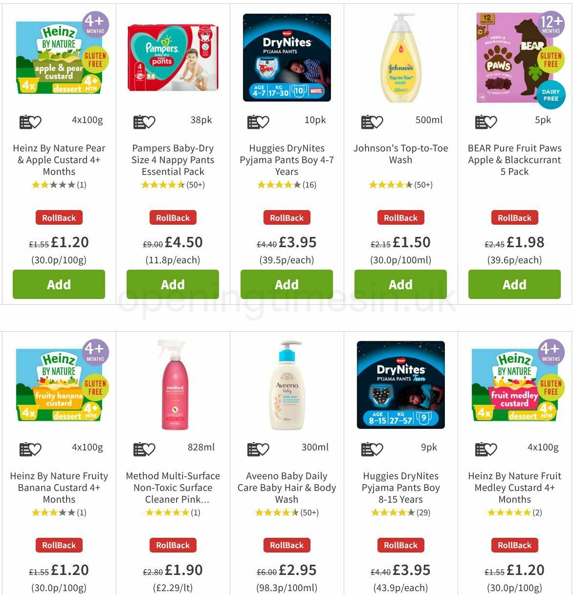 ASDA Baby Event Offers from 23 September