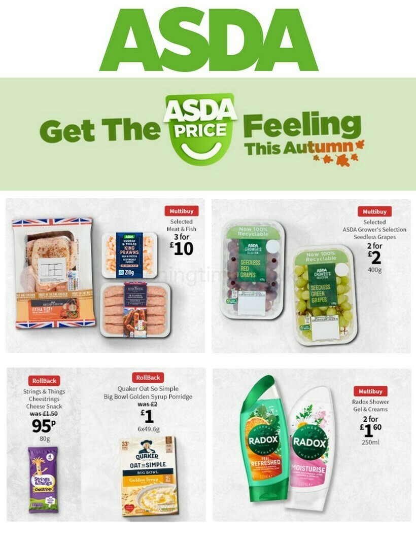ASDA Offers from 1 October