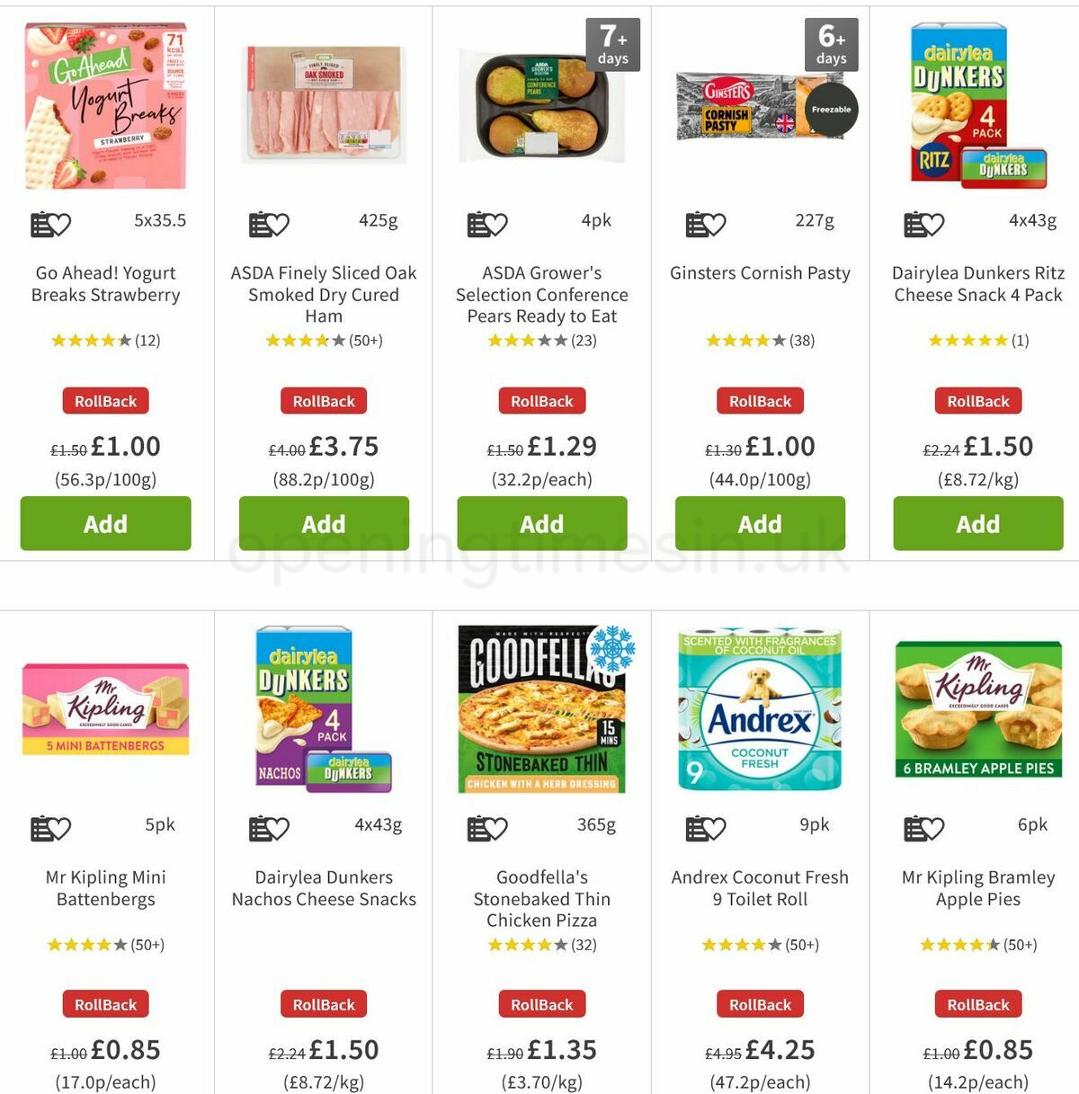 ASDA Offers from 22 October