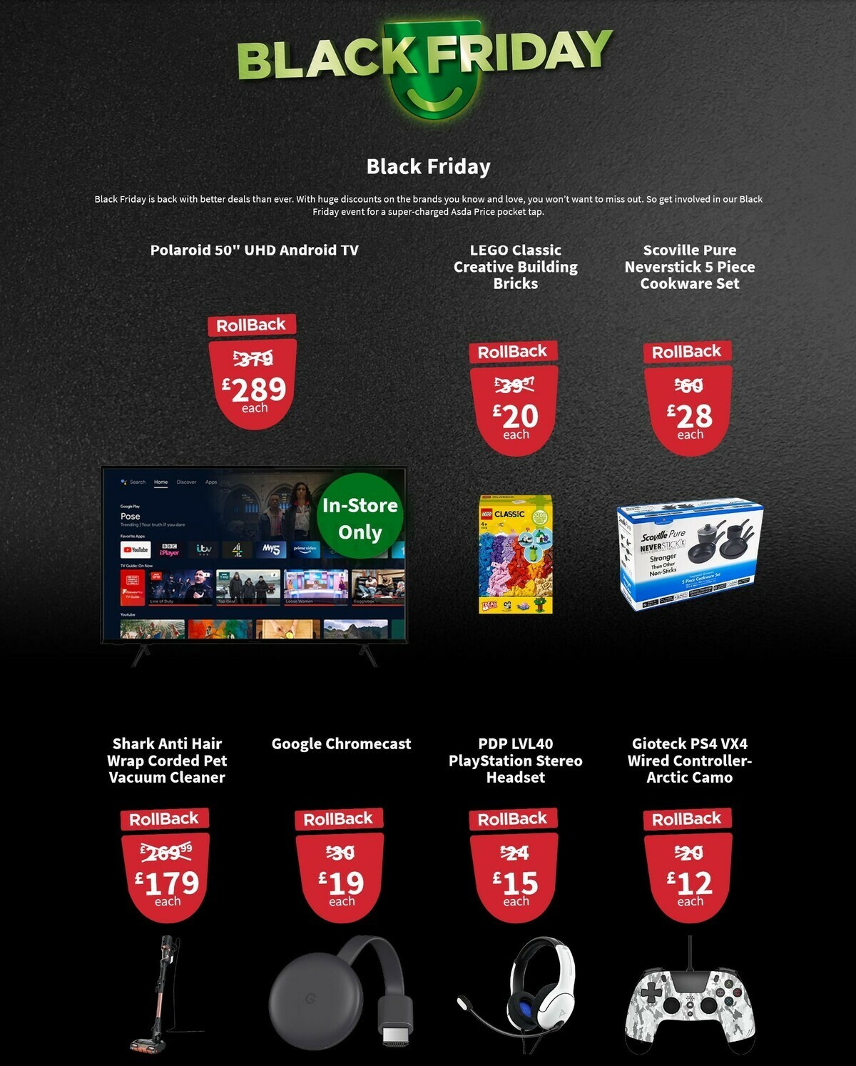 ASDA Black Friday Offers from 25 November