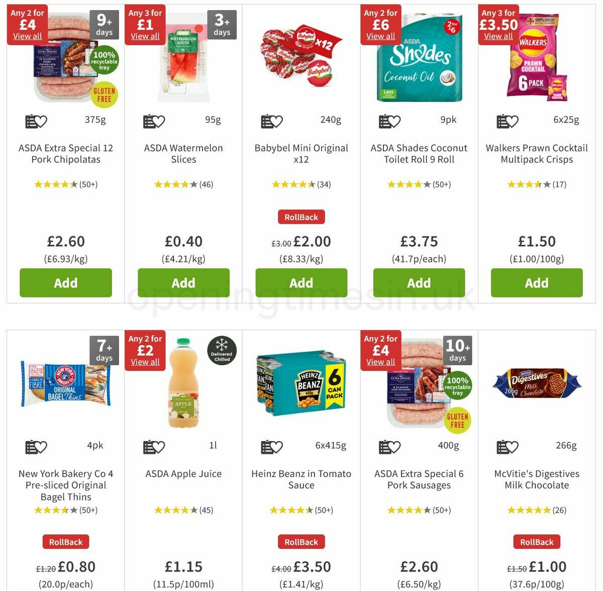 ASDA Offers from 10 February