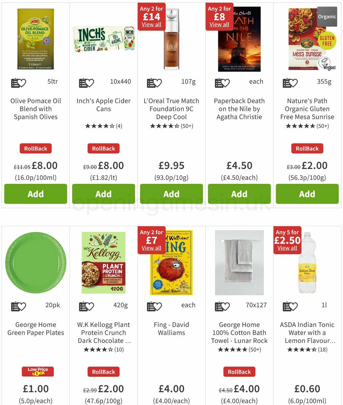 ASDA Offers from 11 March