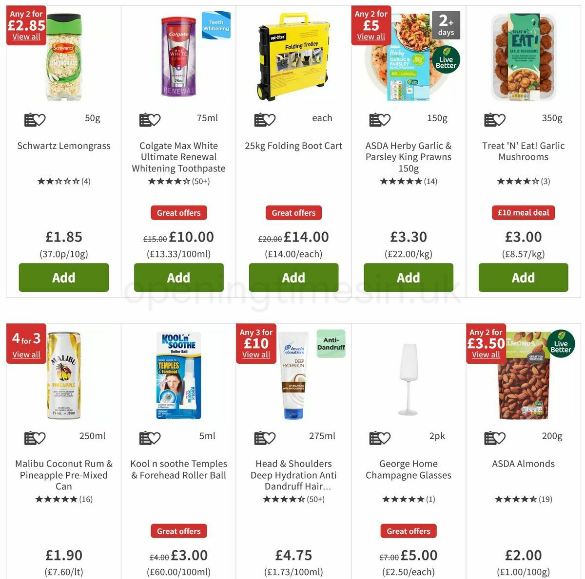 ASDA Offers from 25 November