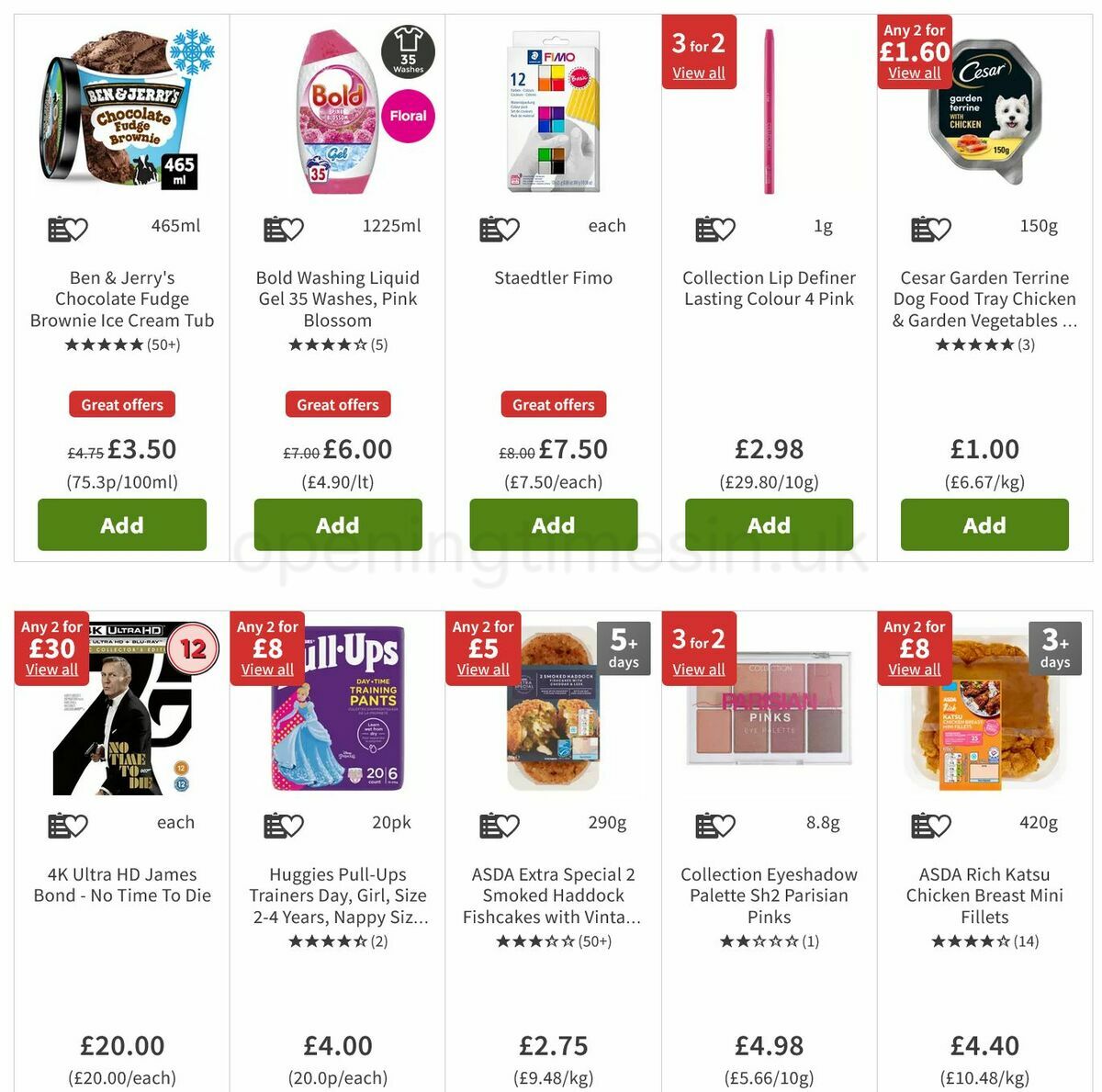 ASDA Offers from 25 November