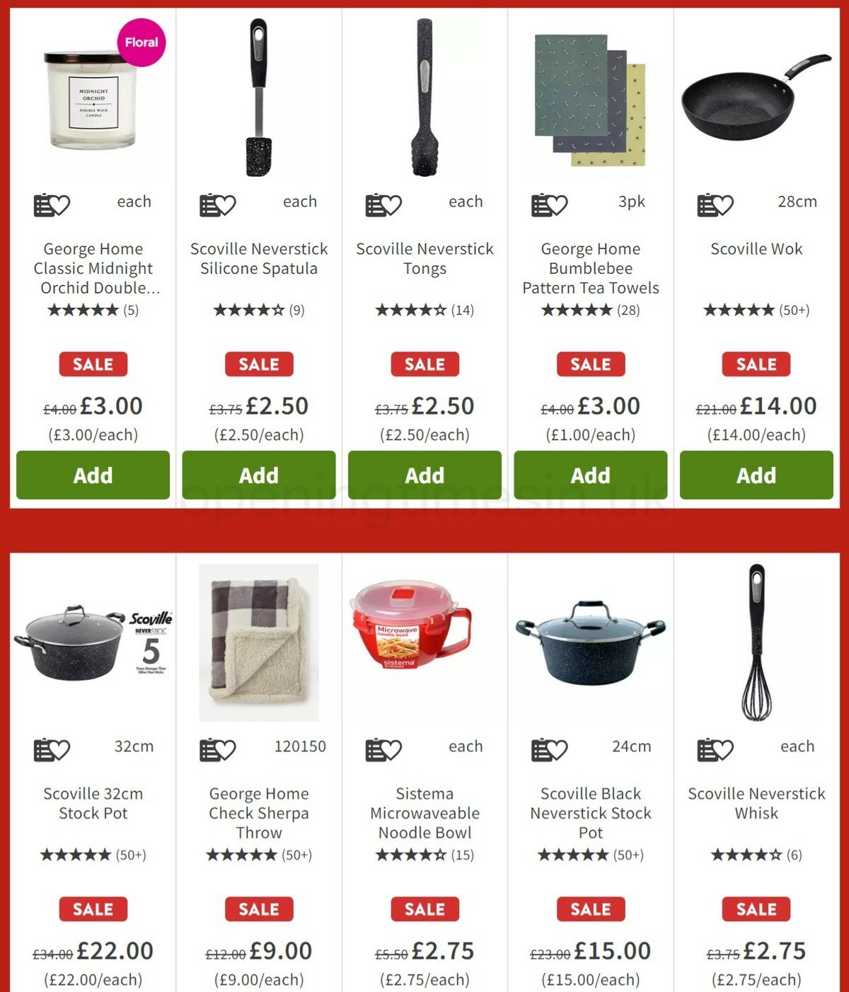 ASDA Sale Offers from 29 December