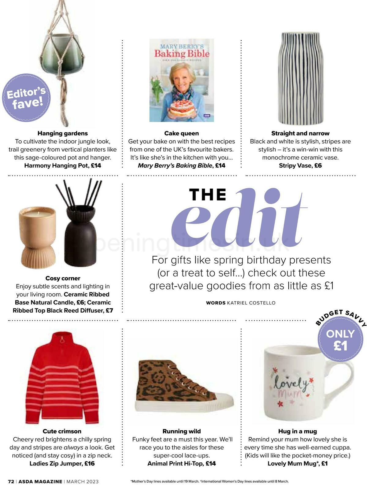 ASDA Magazine March Offers from 1 March