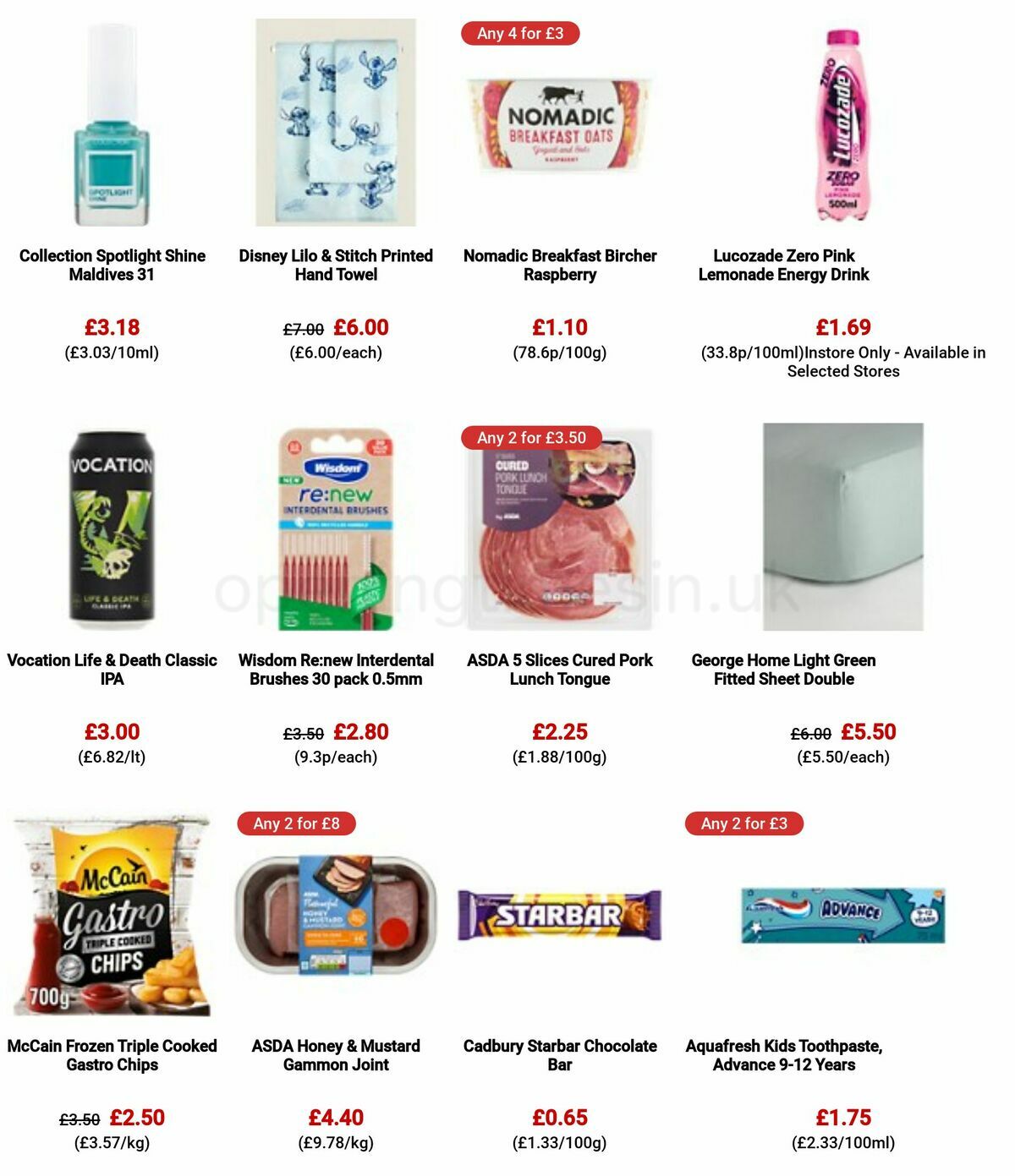 ASDA Offers from 13 April