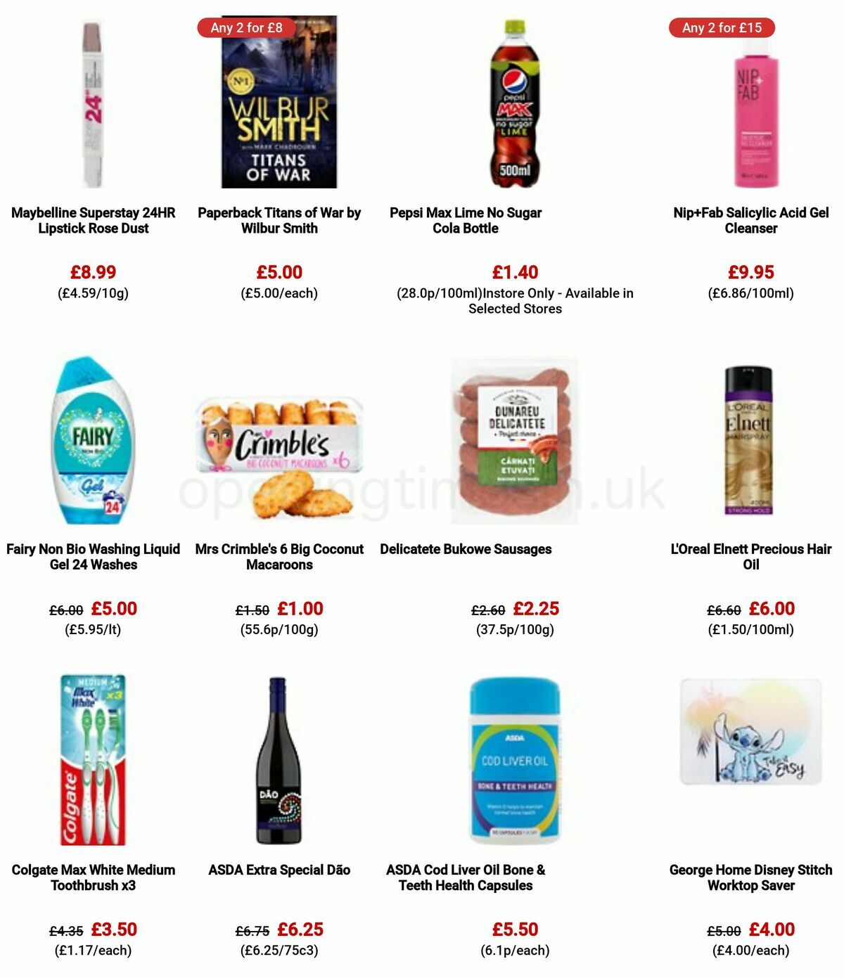 ASDA Offers from 26 May
