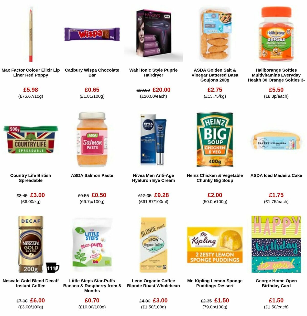 ASDA Offers from 29 September