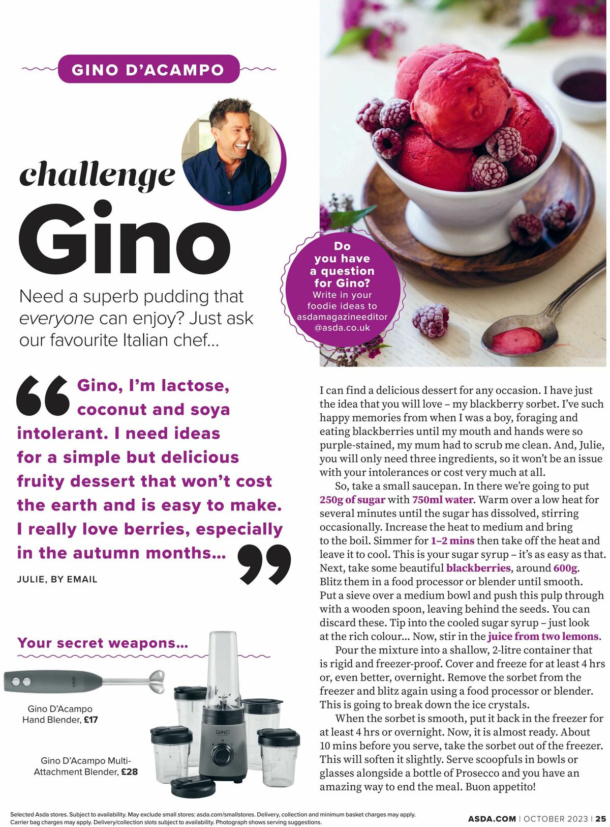 ASDA Magazine October Offers from 1 October