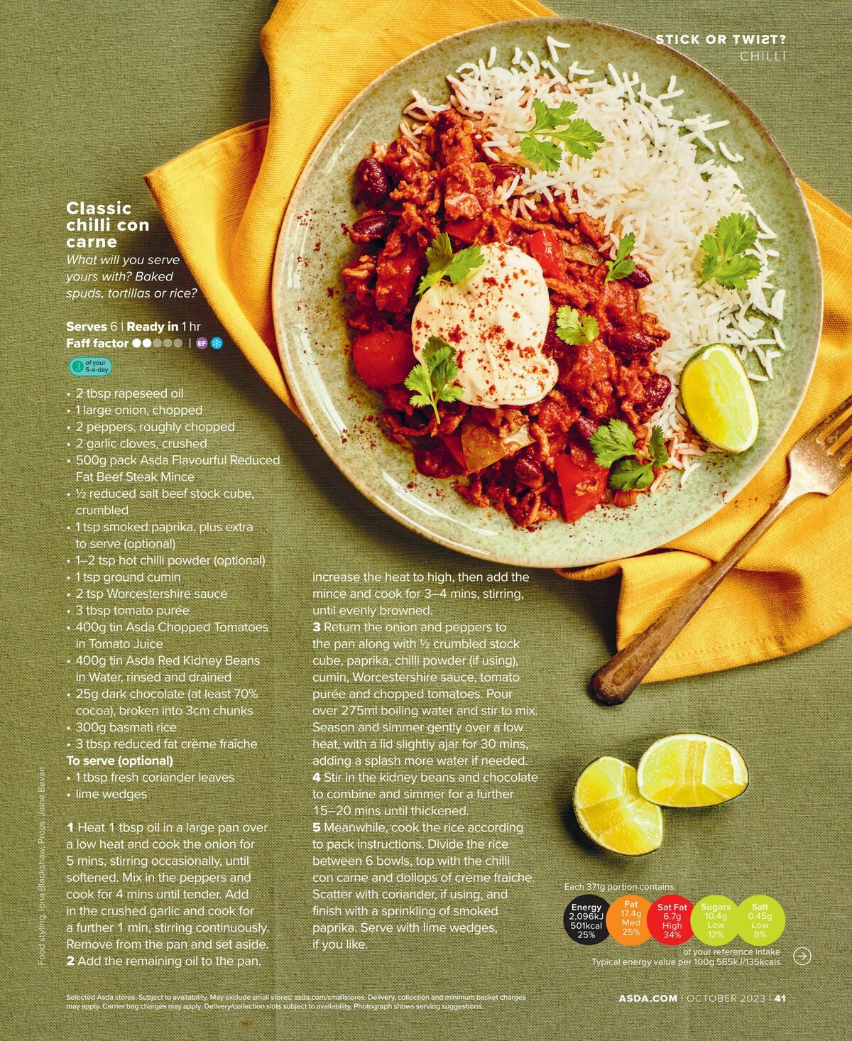 ASDA Magazine October Offers from 1 October