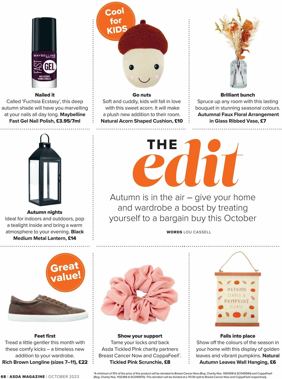 ASDA Magazine October Offers from 1 October
