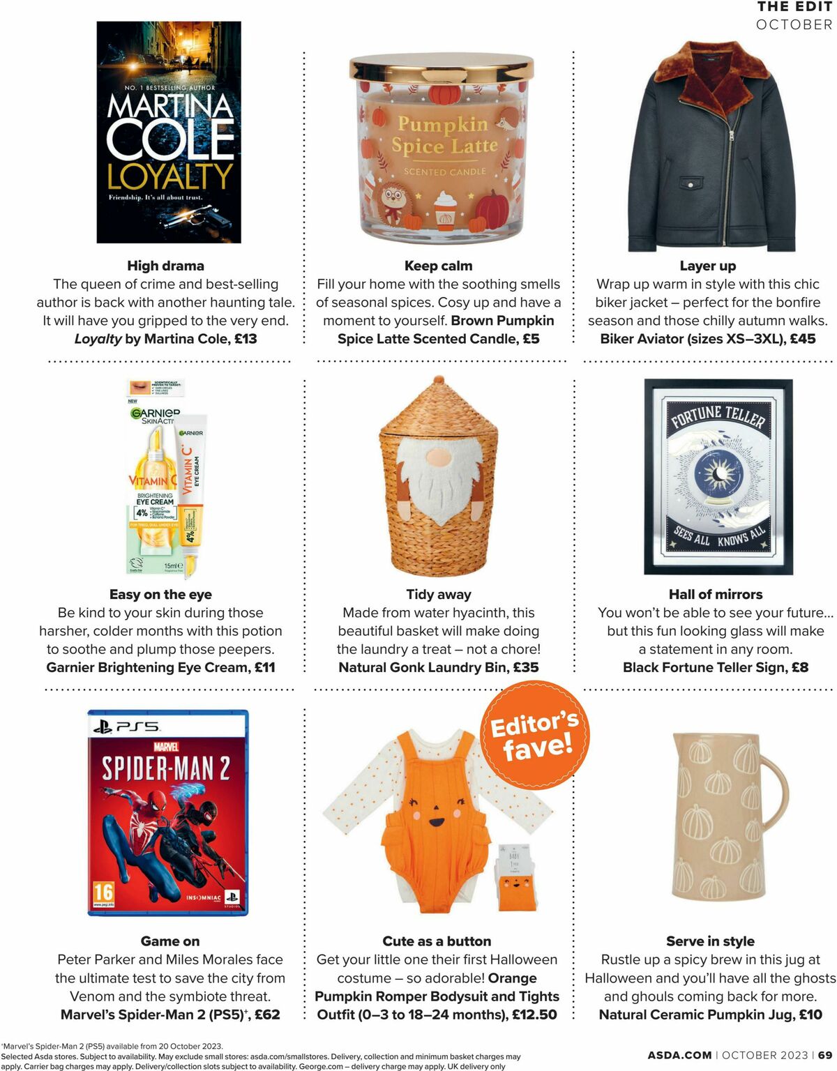 ASDA Magazine October Offers from 1 October