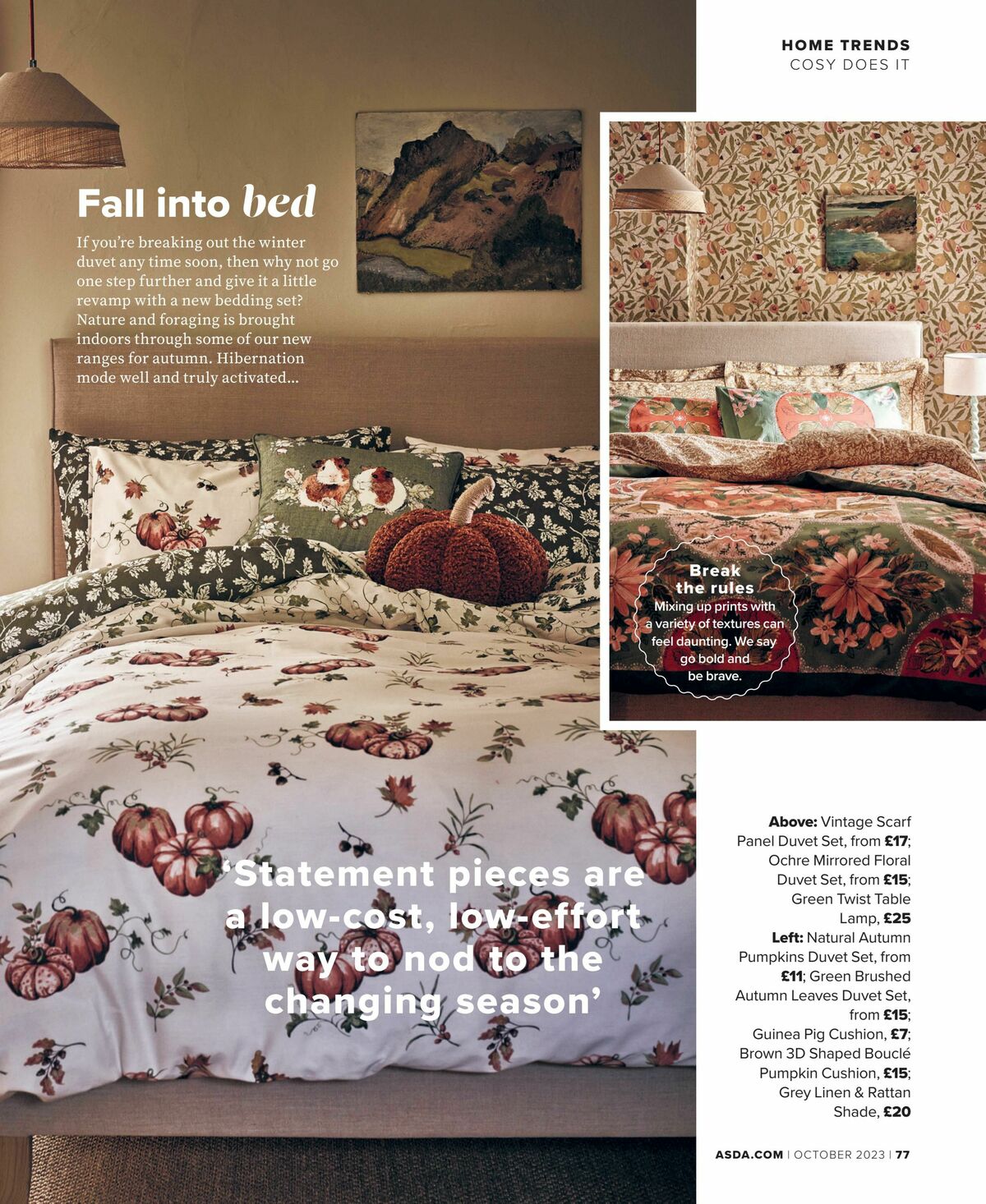 ASDA Magazine October Offers from 1 October