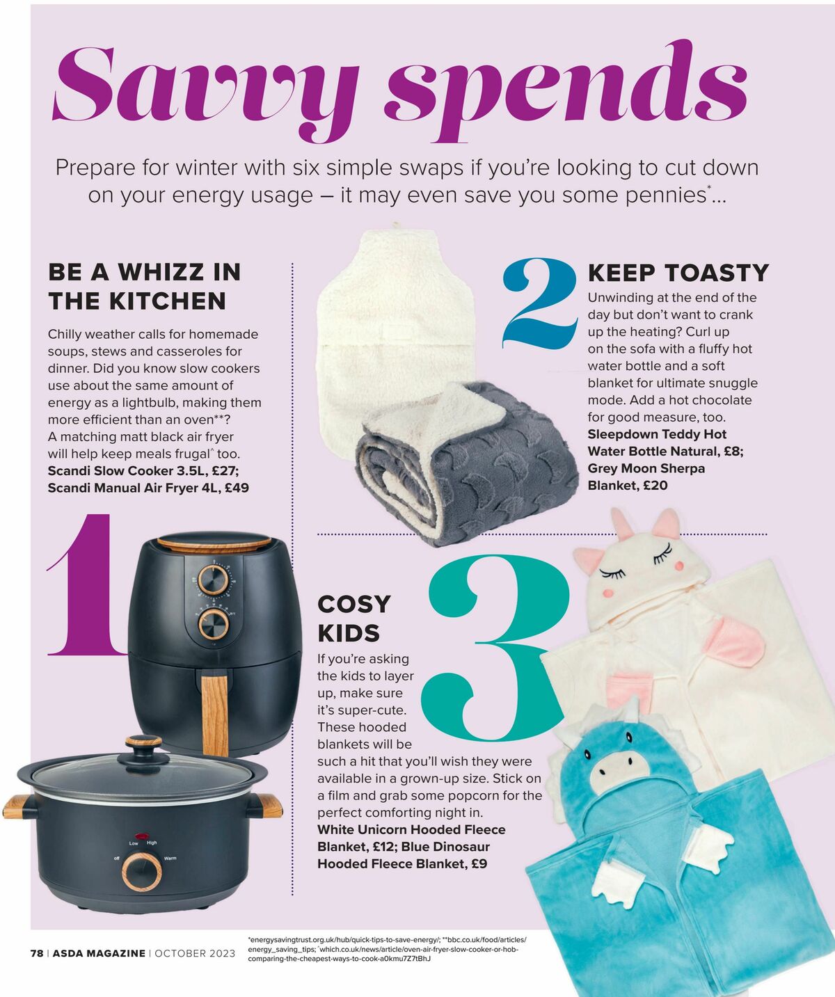 ASDA Magazine October Offers from 1 October