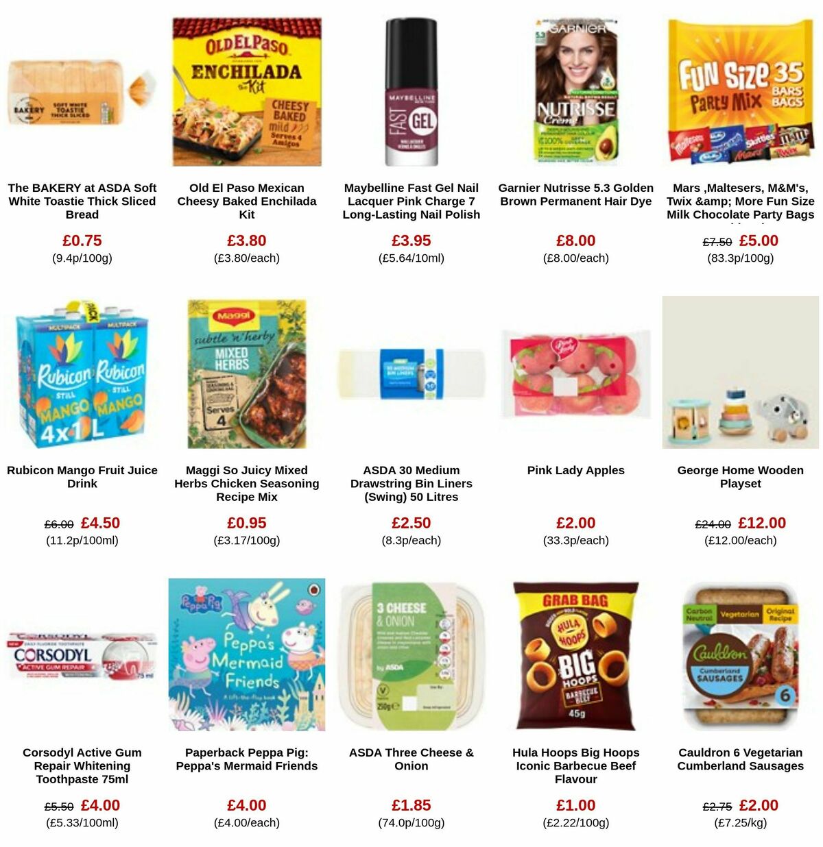 ASDA Offers from 6 October