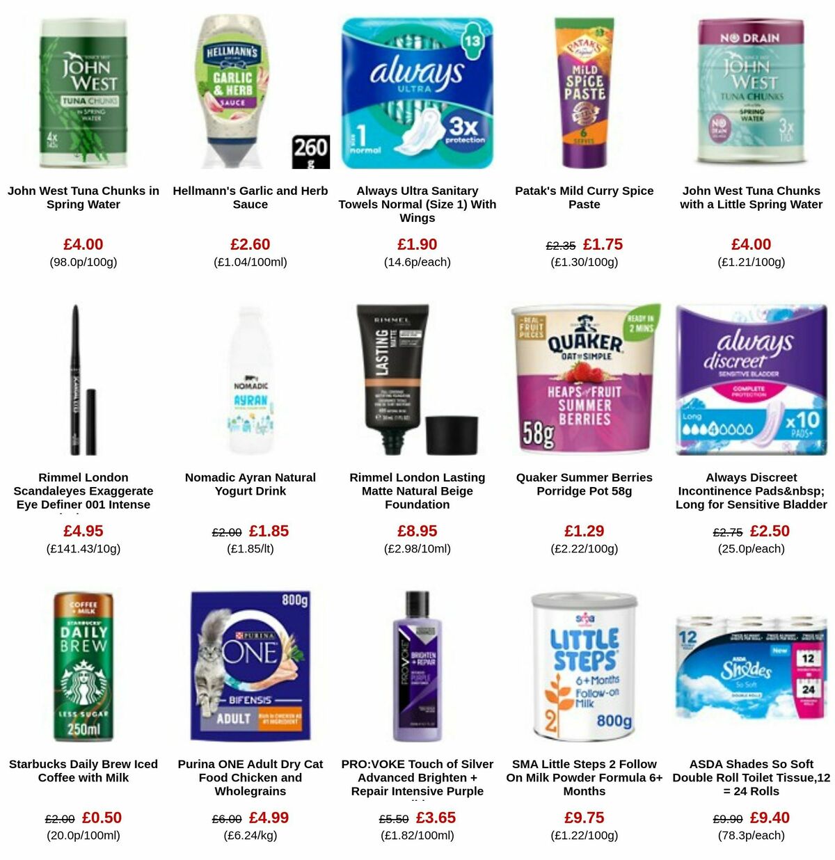 ASDA Offers from 6 October