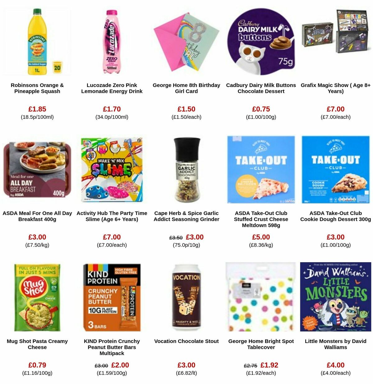ASDA Offers from 13 October