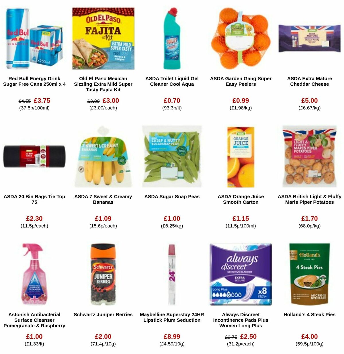 ASDA Offers from 3 November