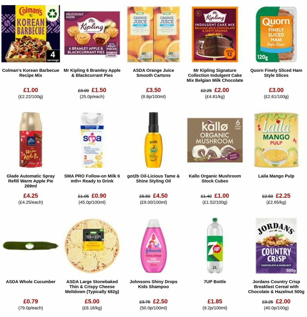 ASDA Offers from 3 November