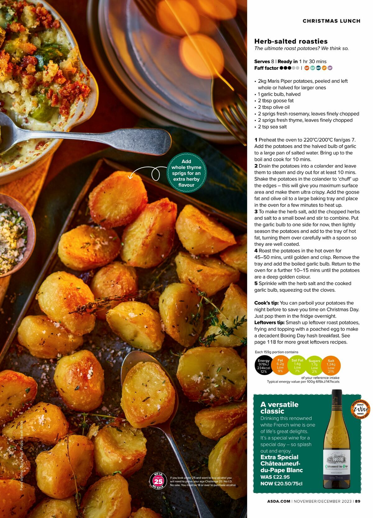 ASDA Magazine November/December Offers from 1 November